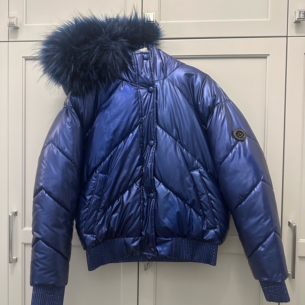 Noize Outerwear Faux Fur Trimmed Quilted Bomber Jacket